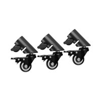 Ioensy - Juego De 3 Ruedas Giratorias Para Tubos De 35 Mm/1,38 Pulgadas De Diámetro