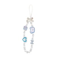 Magideal - Cordón Con Cuentas Para Teléfono, Pulsera Bonita, Llavero, Colgante Para Bolso, Decoración Para Teléfono, Correa Para Muñeca, Decoración Para Bolso, Arco Transparente