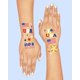 thumbnail image 3 of Tatuajes temporales xo, Fetti 70 uds 4 de julio, 3 of 5