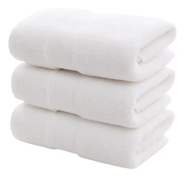 Genérico - Set 4 Toallas Algodón Peluquería Hotel Barbería Spa 35X75 Cm