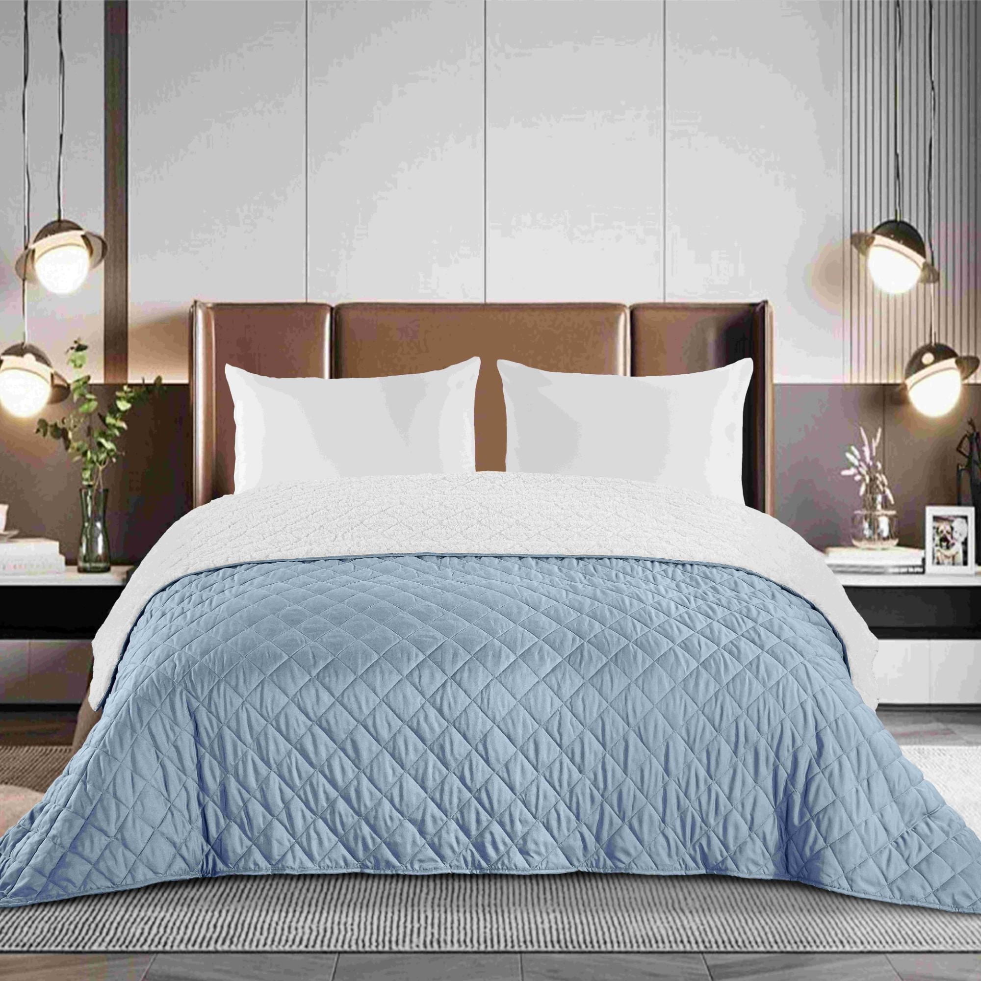 Haus - Quilt Sherpa Celeste 2 Plaza 100% Poliester