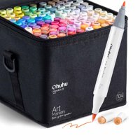Ohuhu 104 Marcadores Alcohol + 1 Blender Pincel & Fina