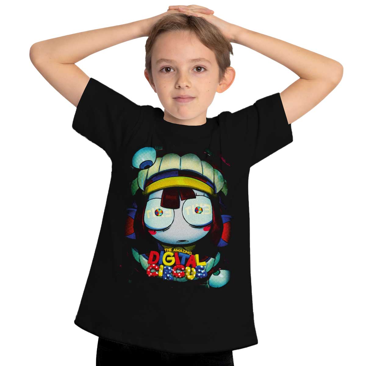 Bagustore - Polera Estampada Niño Digital Circus Ponmi Exit