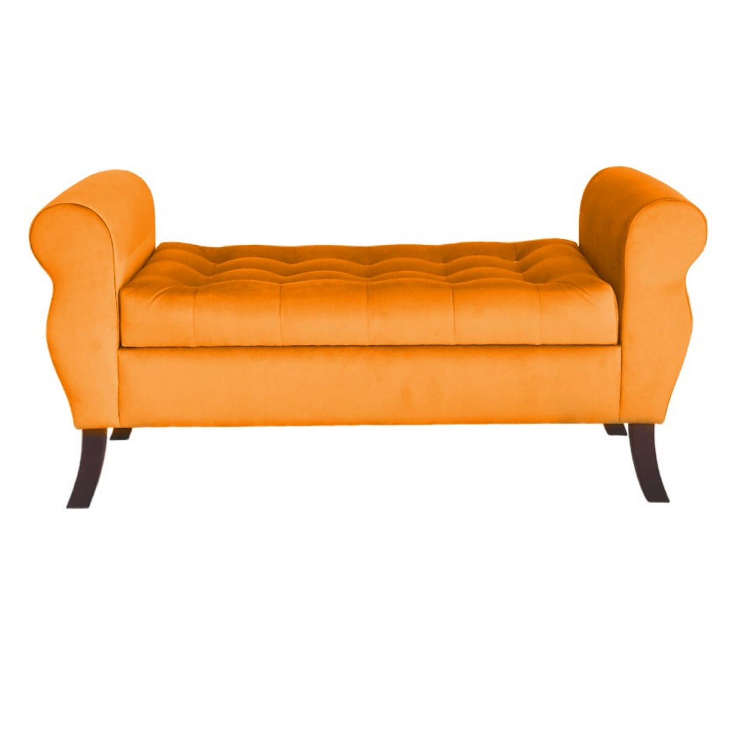 Tapiceria Moderna - Banqueta Baul Diva Color Naranjo