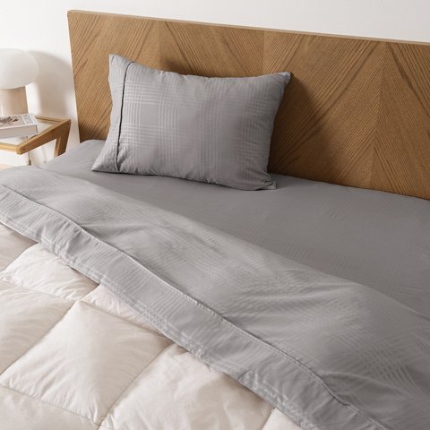 Sabana Mf Plumetti Embossed 1.5 P Gris Oscuro