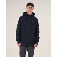 Poleron Escolar Franela Raglan Cierre Y Gorro Cp28 (T.12-T.18) Polemic