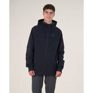 Poleron Escolar Franela Raglan Cierre Y Gorro Cp28 (T.12-T.18) Polemic