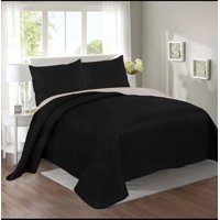 Genérico - Cubrecama Quilt Sherpa 2 Plazas Unicolor