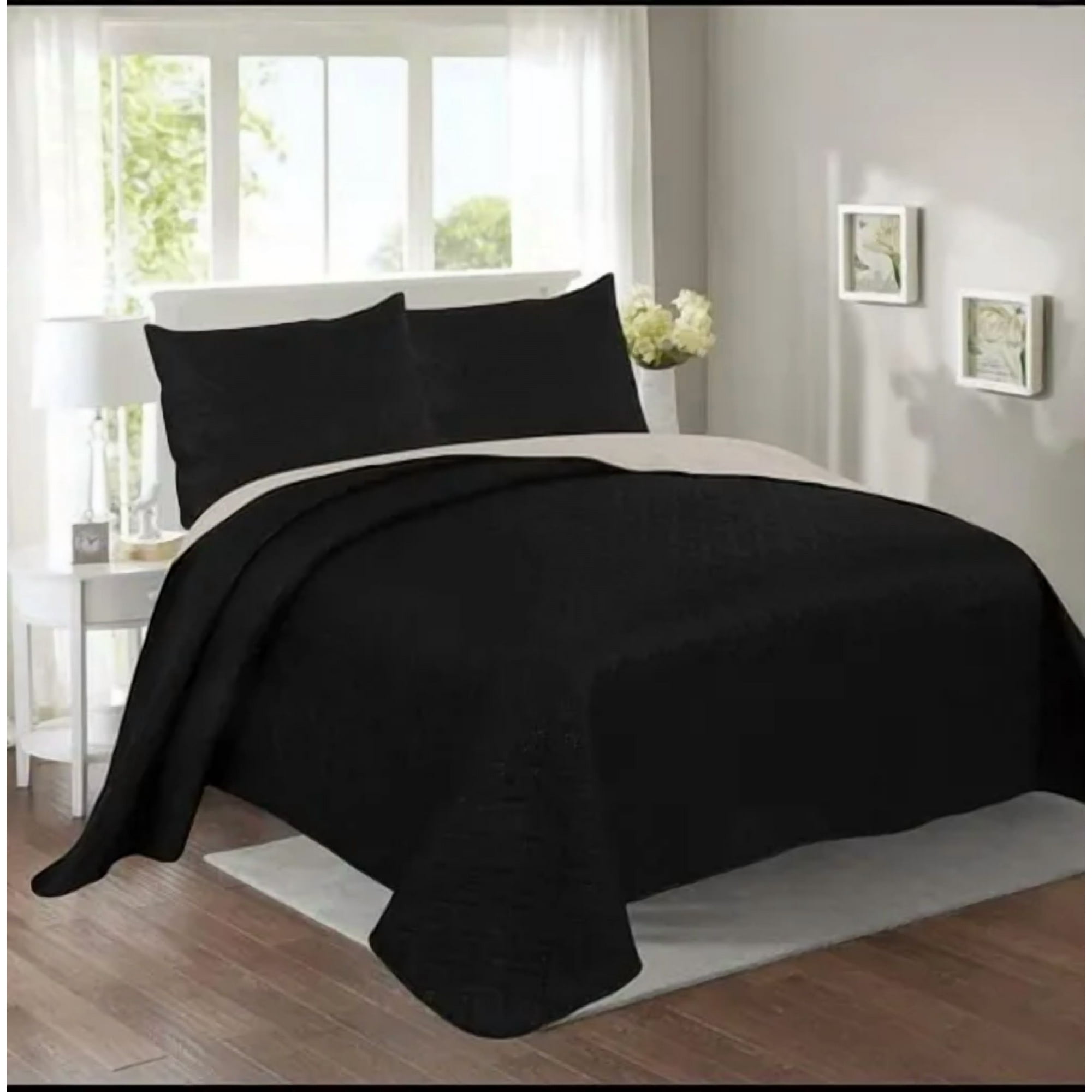 Genérico - Cubrecama Quilt Sherpa 2 Plazas Unicolor
