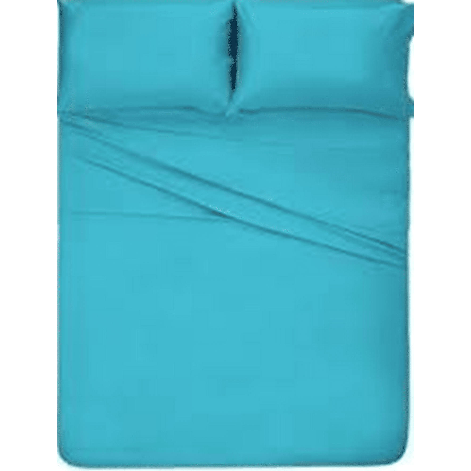 Genérico - Juego Sabanas Unicolor 1.5 Plaza Color Turquesa