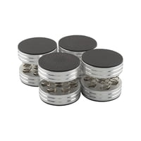 Magideal - Aleación De Aluminio Audiophile Shock Spikes Aislamiento De Altavoz Ajustable Protector De Piso Almohadilla De Amortiguación De Resorte Antideslizante Argén