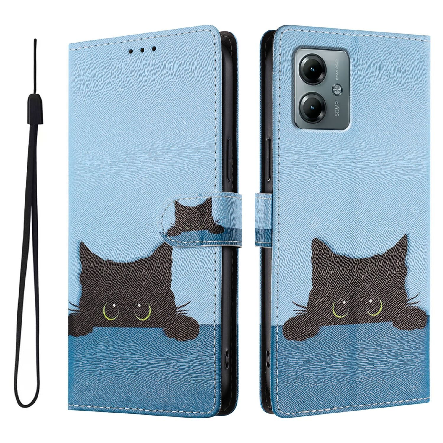 Foxdock Funda Tipo Cartera Para Motorola Moto G Play 2025 Con Soporte Y Correa – Diseño De Patrones Lindos