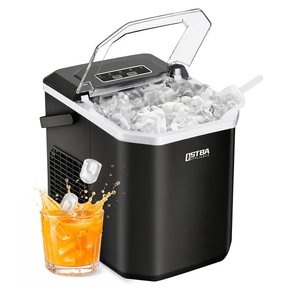 Máquina De Hielo Portátil Ostba De 26 Lb día Cubos De Hielo Tipo Bala