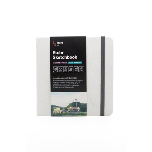 Cuaderno de bocetos ETCHR 15 cm cuadrado prensado en frío 52 pág.