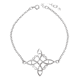 thumbnail image 1 of Pulsera nudo brujas grande plata fina protección, 1 of 3