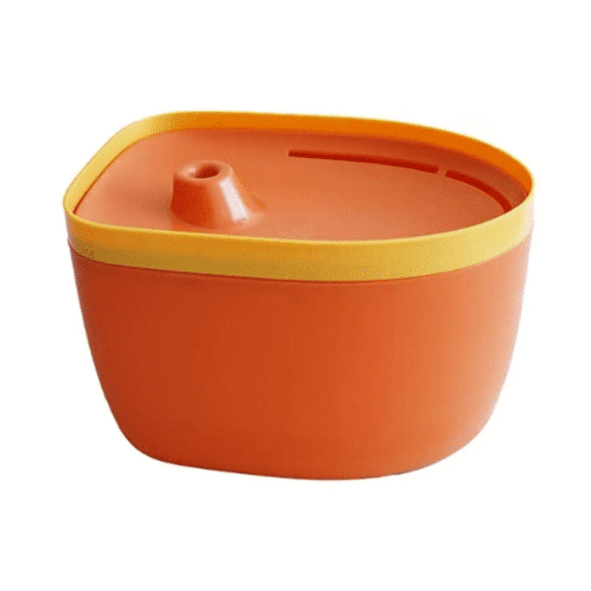 Genérico - Bebedero Perros Y Gatos Fuente Agua Mascota 2,5 Lt Naranja
