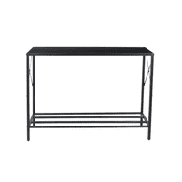 Genérico - Arrimo Tradicional Negro, Metal Mdf