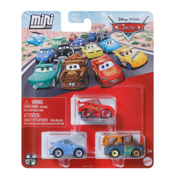 Cars Disney Pixar Vehículo Paquete De 3 Mate