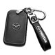 thumbnail image 1 of Llavero ZERAL Mazda 4 Botones - Cubierta de Cuero Negra, 1 of 4