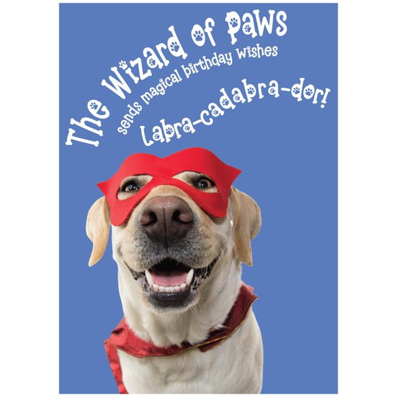 Tarjeta de Felicitación Glory To Dog – Cumpleaños de Labrador 13 cm x 18 cm