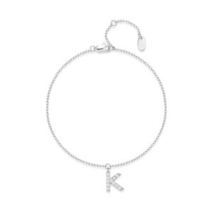 Pulsera Heshpaws S925 Sterling Silver Initial A-Z Plata