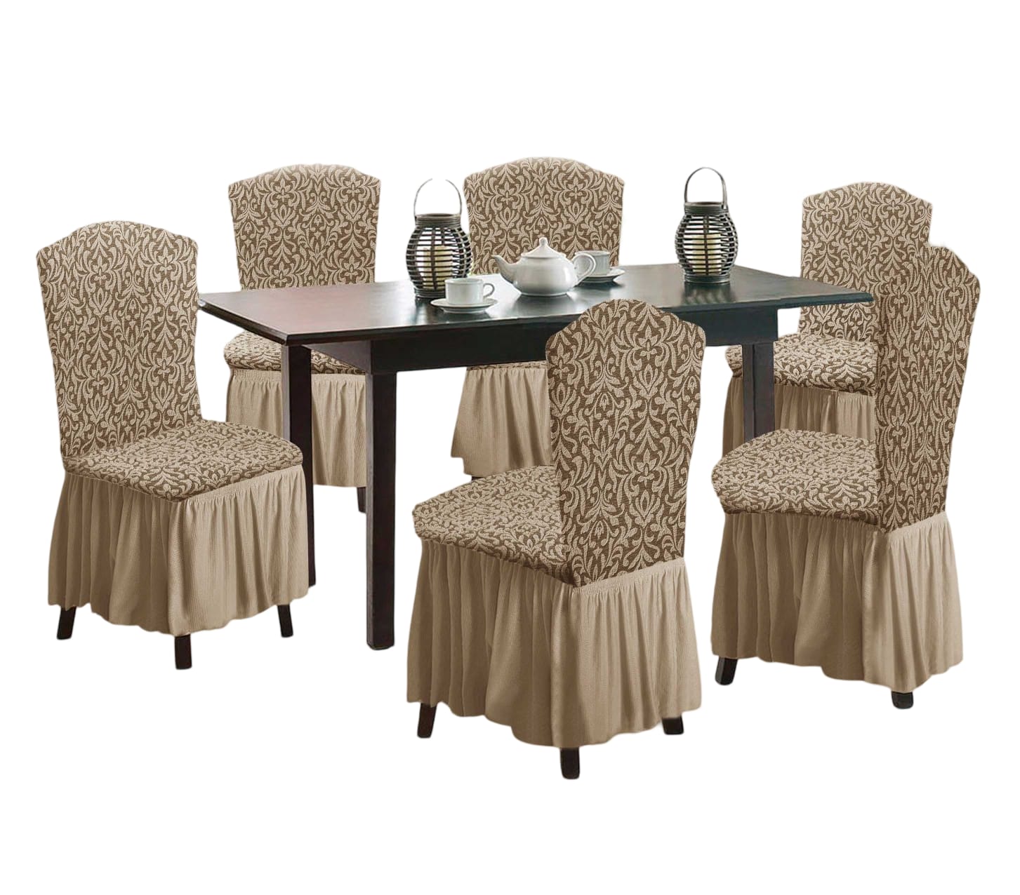 Genérica - Fundas 3D Para Sillas Turcas - Pack De 6 F3