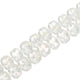 thumbnail image 1 of Cuentas de Cristal de Vidrio Uxcell, Cuentas de Cristal Rondelle de Corte Facetado de 8 mm con Separadores para Manualidades, Pulsera, Collar, Blanco, 1 of 5