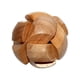 thumbnail image 1 of 1pc Wooden Kongming Lock,3D Ball Brain Teaser Puzzle,Office Release Pressure Puzzle For Adult, Desktop Intelligence Gift For Kids (Football), 1 of 4