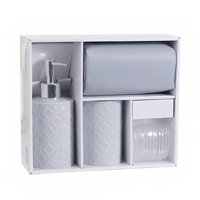 Set De Baño 4 Piezas / Gris – Mashini