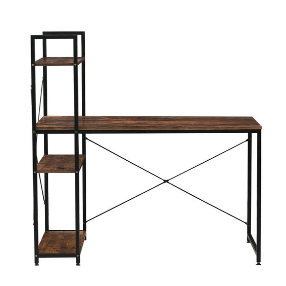 Escritorio Estilo Industrial Top Living Estantería Lateral Desk 4