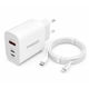 thumbnail image 3 of Cargador de Pared Súper Rápido 58w 3 Puertos USB-C/USB-A/USB-L, 3 of 6