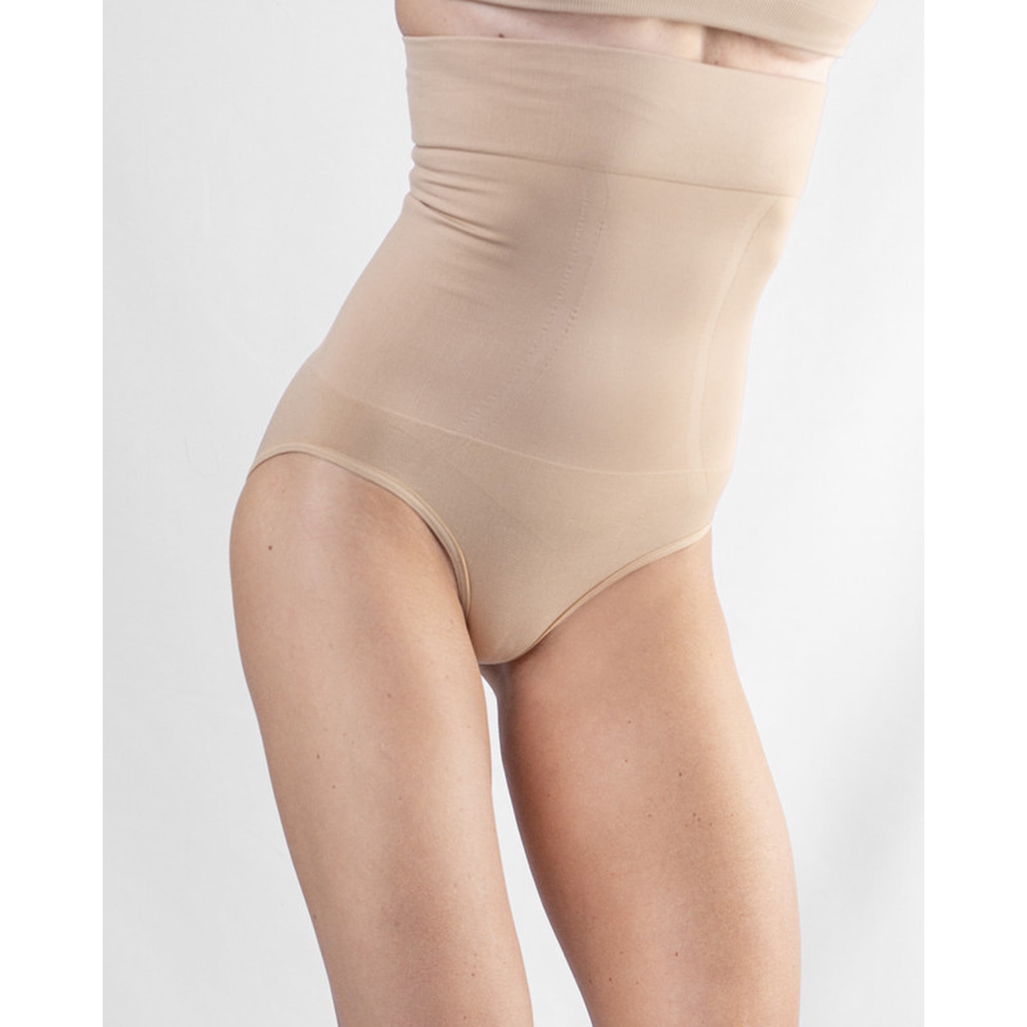 Ingesa - Body Modelador Calzón Faja Silicona Incorporada Push Up S Beige