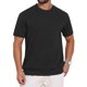 thumbnail image 1 of Camiseta de Punto Casual para Hombre INSPIRE CHIC con Textura de Jacquard, Cuello Redondo y Manga Corta 2XL Negro, 1 of 6