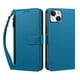 thumbnail image 3 of Funda con Billetera para [iPhone 13/iPhone 14] con Bolsillo Zipper y Tarjetero Azul lago, 3 of 6
