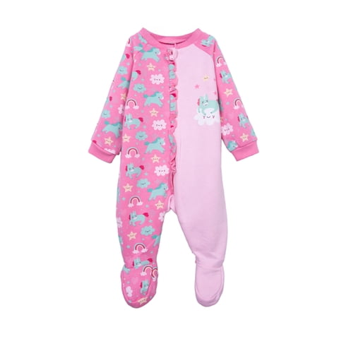 Pillin - Pijama Enterito Bebé Niña Unicornio Rosado