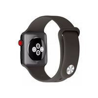 Genérico - Correa Botón Compatible Iwatch Apple Watch 42/44/45Mm Marrón Oscuro