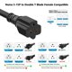 thumbnail image 5 of Adaptador de enchufe ADCAUDX 12AWG 90° 15A a 20A 30 cm, 5 of 8