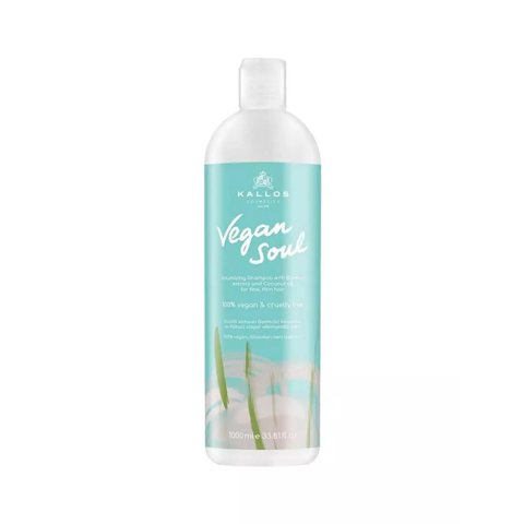Shampoo Vegan Soul Con Extracto Bamboo Y Coco Kallos 1000Ml