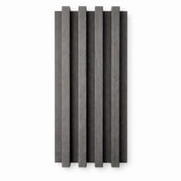 Byb Home - Wall Panel Pvc 10 Pzs 3D 16X250 Cm Gris Oscuro