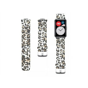 Genérico - Correa De Diseño Compatible Con Huawei Watch Fit Leopardo
