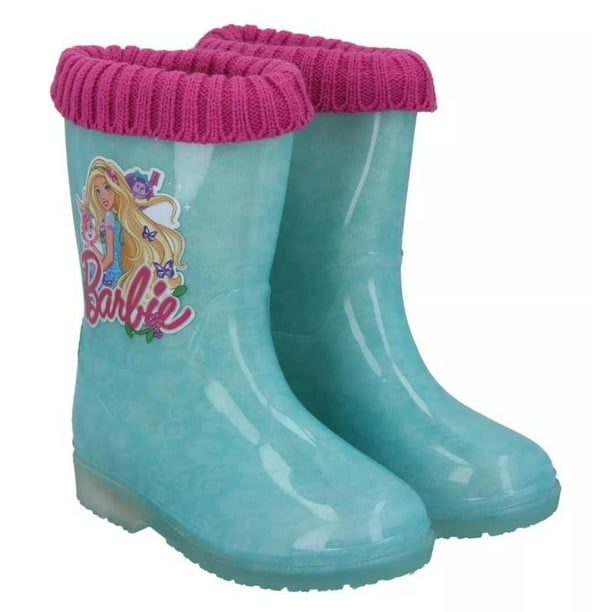 Niñas Botas De Barbie Para Mujer Zapatilla Bota BARBIE Con Luces