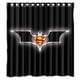 thumbnail image 1 of Cortina de ducha con el logotipo de Batman y Superman, juego de cortina de baño con ganchos, tamaño 66 x 72 pulgadas, 1 of 3