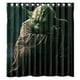 thumbnail image 1 of Cortina de ducha de película de ciencia ficción Star Wars El Maestro Jedi Yoda, juego de cortina de baño con ganchos, tamaño 66 x 72 pulgadas, 1 of 3
