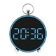 thumbnail image 2 of Reloj Despertador Digital Moderno Con Luz Ambiental Para Sala De Estar, Oficina, Mesita De Noche, Color Azul, 2 of 3