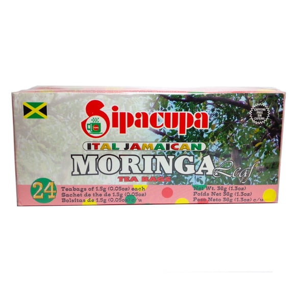 Té SIPACUPA Ital de Moringa Jamaicana 24 bolsas
