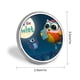 thumbnail image 2 of Eva el buhito-Theme Round Button Badge: Premium Metal Construction, Ideal for High-End Events 2.8 cm, 2 of 6