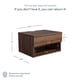 thumbnail image 4 of Mesa de noche colgante Nathan James Jackson, nogal oscuro, juego de 2, 4 of 8
