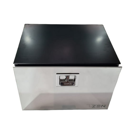 Caja Metalica Plateada Cromada De 108Lts
