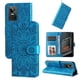 thumbnail image 5 of Funda tipo cartera FOXDOCK para Realme GT Neo 3 , diseño girasol en relieve, cuero PU, cierre magnético, soporte y tarjetero, 5 of 5