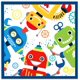 thumbnail image 4 of Kit De 116 Artículos Para Fiestas De Cumpleaños De Robots De Platos Servilletas Tazas, 4 of 8